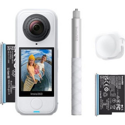 Insta360 X4 Air Starter Bundle Lightweight Action Camera 360° Υποβρύχια με WiFi και Οθόνη Λευκή