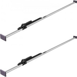 VEVOR Cargo Bar, Ratcheting Bar Cargo Ρυθμιζόμενη από 2261mm έως 2642mm, Σταθεροποιητής Cargos από χάλυβα βαρέως τύπου με αντιολισθητικό πέλμα ποδιών, ράβδοι κλειδαριάς φόρτωσης κρεβατιού φορτηγού για