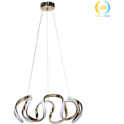 Keskor Κρεμαστό Φωτιστικό Οροφής LED 80W Χρυσό 190309