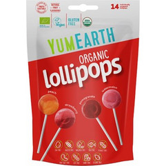 Yumearth Organic Pops Βιολογικά Γλειφιτζούρια Φρούτων, 14 τεμάχια (85gr)
