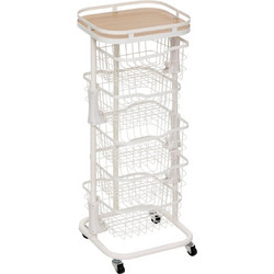 5FIVE Simply smart Λευκή Εταζέρα Balm 5 Επίπεδων 34,5 x 31 x 91 εκ. 190191