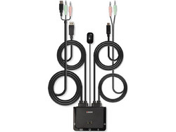 Lindy KVM Switch 42346 2 x DisplayPort / USB-C Cable