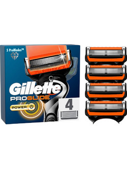 Gillette Fusion Proglide Power Ανταλλακτικά Ξυραφάκια με 5 Λεπίδες & Λιπαντική Ταινία 4τμχ