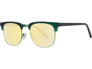 Benetton BE997S 04 Γυαλιά Ηλίου Τετράγωνα Κοκάλινα Μαύρα με Κίτρινο Polarized Φακό