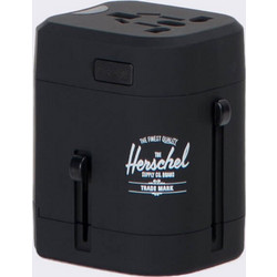 Herschel Travel Adapter Ταξιδιωτικός Αντάπτορας Πρίζας - Black (10523-00001)