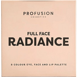 Profusion Cosmetics Full Face Eye, Face and Lip Palette Παλέτα Σκιών, Προσώπου και Χειλιών 22.1gr (Radiance)