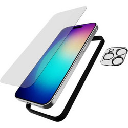 Tech21 - Impact Glass SET Screen/Camera - iPhone 15 Pro Max - Electronics
