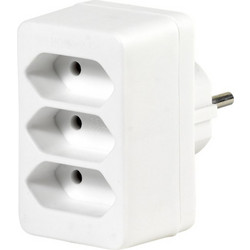 Vivanco Adapter Schuko To 3X Euro Socket - (VVELADASCH3EUW)
