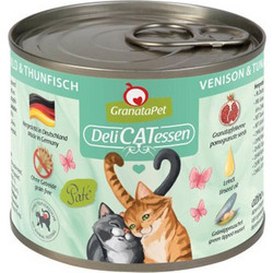 GranataPet Delicatessen Adult Grain Free Pate with Venison & Tuna 200gr