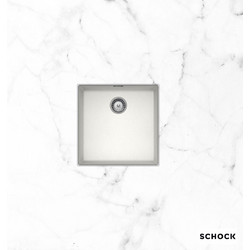 Schock Manhattan Cristalite Super White Granite Υποκαθήμενος Νεροχύτης Γρανίτη Ματ 45.6x45.6cm 30050U-1301