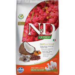 Farmina N&D Quinoa Grain Free Skin & Coat All Breeds Adult with Herring, Quinoa, Coconut & Turmeric 7kg