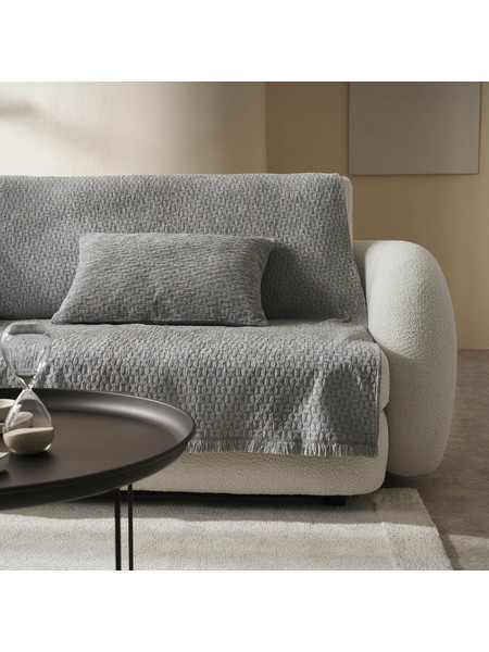 Gofis Home Ριχτάρι Πολυθρόνας 180x175 Ondine 184/15 Silver Grey