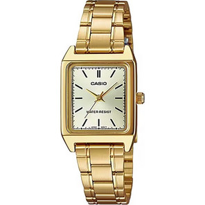 Casio Γυναικείο Ρολόι με Χρυσό Μεταλλικό Μπρασελέ LTP-V007G-9E