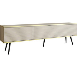 LH-homefurniture Έπιπλο Τηλεόρασης Ξύλινο Μπεζ Μ175xΠ32xΥ30cm OROMDF POROBTVBZMDFBL