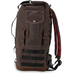 Burly Voyager sissy bar backpack Τσάντα πλάτης / βαλίτσα μοτοσυκλέτας dark oak