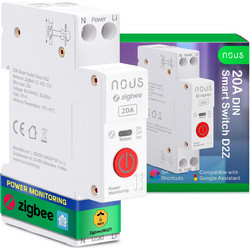 Nous D2Z Zigbee DIN Smart Switch 20A (1 channel, with PM)