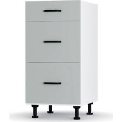 Modest Κάτω Ντουλάπι Συρταριέρα Γκρι 40x48x82 εκ