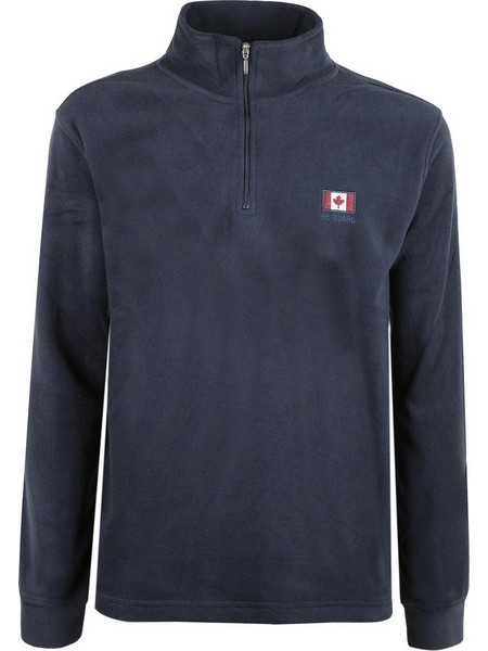 Be Board Ανδρική Μπλούζα Fleece Half Zip ΣKOYPO MΠΛE