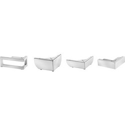 ΜΕΤΑΛΛΙΚΟ ΠΟΔΙ ΙΝΟΧ ΓΩΝΙΑ ΥΠΟΣΤΡΩΜΑΤΟΣ LINE-BOLD-WAVE-SLIM