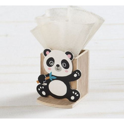 Ξύλινη μολυβοθήκη panda 152003