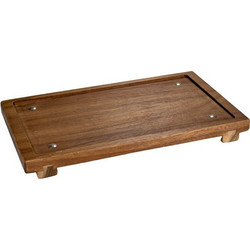 Ξύλινη βάση ακακίας για το επιτραπέζιο BBQ 25x15x2cm Style Point c534729