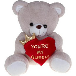 Much Toys - Αρκουδάκι Σομών Καρδιά Queen 40cm (VL264049)