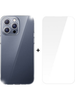 Baseus Case + Screen Protector Crystal Series Apple iPhone 15 Pro, P60114406201-02 /transparent/