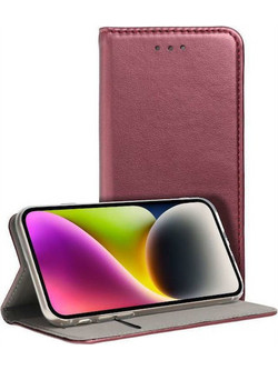 Θήκη OEM Smart Magnet για Xiaomi 15T Pro Flip Cover Βurgundy