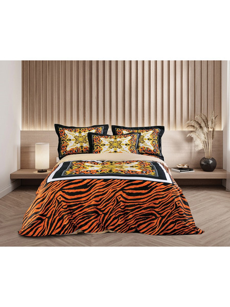 ASIA ΣΕΤ ΚΟΥΒΕΡΛΙ KING 240x260cm COTTON SATIN DIGITAL PRINT