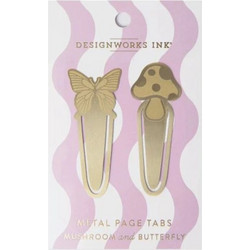 Designworks Ink Σελιδοδείκτης Μεταλλικός Mushroom And Butterfly