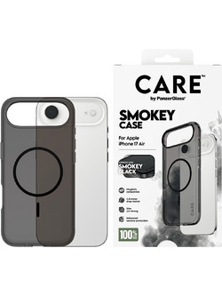 Διάφανη Θήκη CARE by Panzerglass Smokey με Black MagSafe για iPhone 17 Air