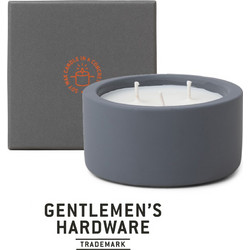 GEN587 Concrete Candle Leather and Vanilla