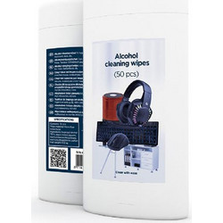 GEMBIRD ALCOHOL CLEANING WIPES (50PCS) MICRO-FIBER