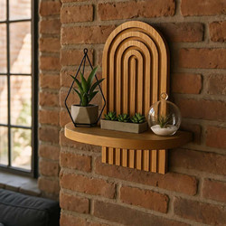 Ράφι Τοίχου Artmtkwll1 - Oak 173Alf1102 (20x35x13 cm)