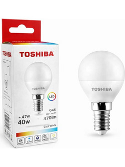 Λαμπτήρας Toshiba led n_std G45 E14 4.7w 7000k