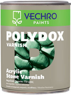 Vechro Polydox Stone Varnish Ακρυλικό Βερνίκι Επιφάνειας Πέτρας Διαλύτου Gloss 2.5lt