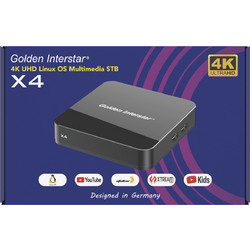 Golden Media Golden Interstar X4 - 4K H.265 Iptv Box Linux