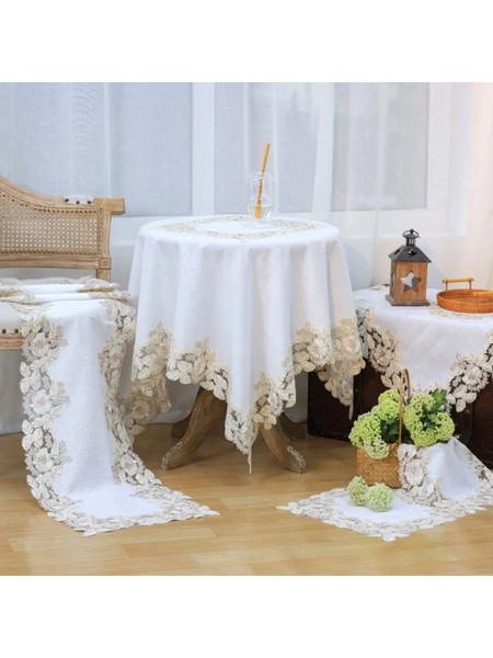 Σετ 5τμχ Ecru Liolios Home 2464 PLS-TB0306