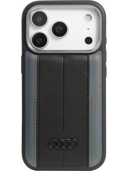 Audi Case A6 Synthetic Leather Magsafe For Iphone 17 Pro Black - (AU-TPUPCMIP17P-A6/D1-BK)