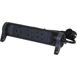 Legrand SurgeAr 3 Outlets 1.5m Black/Gre