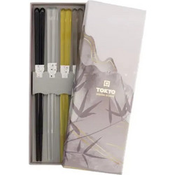 Chopstick Giftset 4 Acrylic Brown