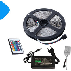 Ταινία LED RGB 5m με Τροφοδοτικό και Τηλεχειριστήριο 12V High Power 20036-83