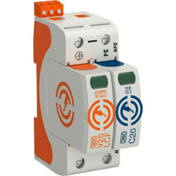 Αντικεραυνικό Τ2 1P+N 60Ka V20-LCF-1+1+FS-2 Leakage Current Free 280V Remote Contacts