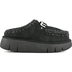 Παντοφλες Bounce Clog Suede Letter Logo MUFW531001A bkbk black/black