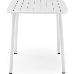 PoliHome Boco Τετράγωνο Τραπέζι Κήπου Λευκό 140x57x76cm 162869239
