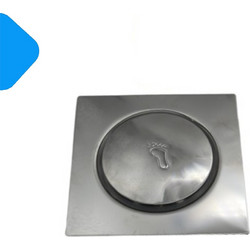 Σιφώνι Αποχέτευσης Μπάνιου Πατητό 1τμχ 12x12cm 1387-66 Χρωμέ