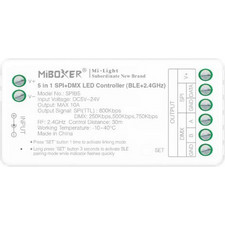 SPI-DMX LED Controller 5 σε 1 για Ψηφιακές Ταινίες BLE & RF 5V-24V DC 10A SPIB5 MIBOXER