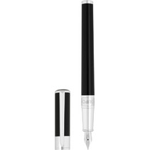 St Dupont Initial ασημί -μαύρη Πένα/ Fountain pen silver 270200