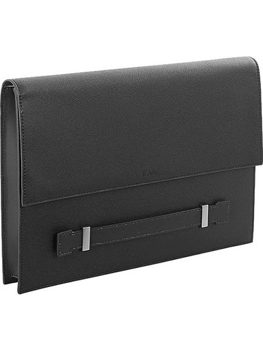 NAVA τσάντα - χαρτοφύλακας Clutch με μπροστινή λαβή Black VD086N