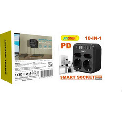 Andowl Πολύπριζο Smart Socket 10 σε 1 με 2 Πρίζες & 8 Θύρες USB 3500W Q-PX230
